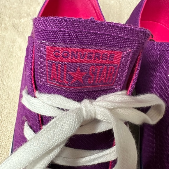 Converse All Star Purple Canvas Shoes - Picture 5 of 8